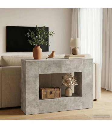 vidaXL 101 x 29 x 74 cm — Colour: Concrete grey, Size: 102 x 29 x 74 cm