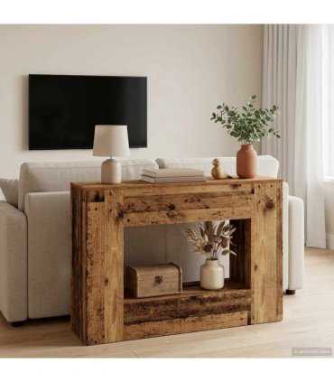 vidaXL 101 x 29 x 74 cm — Colour: Old wood, Size: 102 x 29 x 74 cm