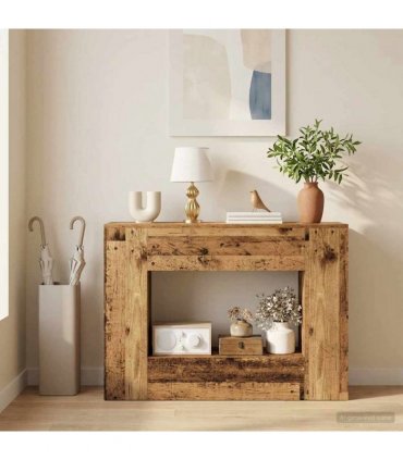 vidaXL 101 x 29 x 74 cm — Colour: Old wood, Size: 102 x 29 x 74 cm