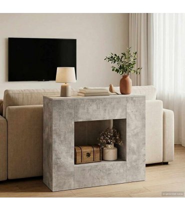 vidaXL Concrete Grey 82 x 29 x 74 cm