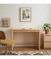vidaXL Desk Brown 112 x 50 x 75 cm Solid Pine Wood