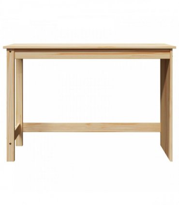 vidaXL Desk Brown 112 x 50 x 75 cm Solid Pine Wood