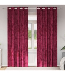 vidaXL Velvet Curtains 2 pcs Wine Red 260 x 140 cm Velvet — Size: 140 x 260 cm — V0672138891