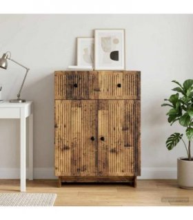 vidaXL Sideboard Old Wood 66 x 34.5 x 90 cm Engineered Wood — V0672138921