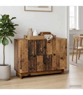 vidaXL Sideboard Old Wood 89 x 34.5 x 60 cm Engineered Wood — V0672138934