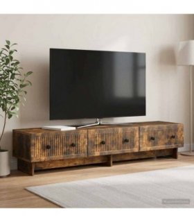 vidaXL TV Cabinet Smoked Oak 147 x 34.5 x 30 cm Engineered Wood — V0672138942