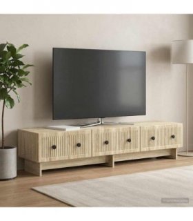 vidaXL TV Cabinet Sonoma Oak 147 x 34.5 x 30 cm Engineered Wood — V0672138948