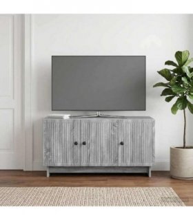vidaXL TV Cabinet Grey Sonoma 99 x 34.5 x 50 cm Engineered Wood — V0672138950