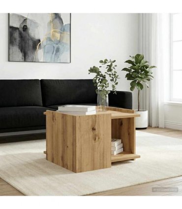 vidaXL Coffee Table Artisan Oak 50.5 x 50 x 33 cm Engineered Wood