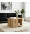 vidaXL Coffee Table Artisan Oak 50.5 x 50 x 33 cm Engineered Wood