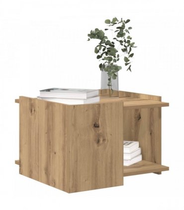 vidaXL Coffee Table Artisan Oak 50.5 x 50 x 33 cm Engineered Wood