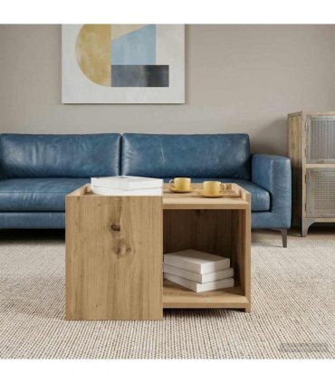 vidaXL Coffee Table Artisan Oak 50.5 x 50 x 33 cm Engineered Wood