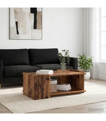 vidaXL Coffee Table Old Wood 90 x 50 x 33 cm Engineered Wood