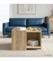 vidaXL Coffee Table Sonoma Oak 50.5 x 50 x 33 cm Engineered Wood
