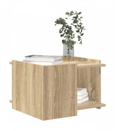 vidaXL Coffee Table Sonoma Oak 50.5 x 50 x 33 cm Engineered Wood