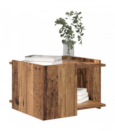 vidaXL Coffee Table Old Wood 50.5 x 50 x 33 cm Engineered Wood