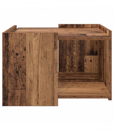 vidaXL Coffee Table Old Wood 50.5 x 50 x 33 cm Engineered Wood