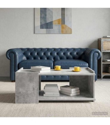vidaXL Coffee Table Concrete Grey 90 x 50 x 33 cm Engineered Wood