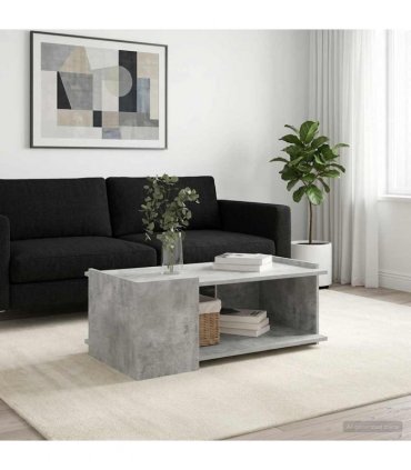 vidaXL Coffee Table Concrete Grey 90 x 50 x 33 cm Engineered Wood