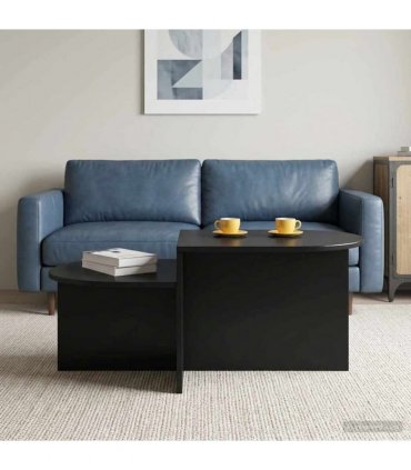 vidaXL Coffee Table Black Oak 100 x 50 x 40 cm Engineered Wood — V0672138996