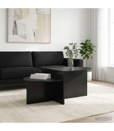 vidaXL Coffee Table Black Oak 100 x 50 x 40 cm Engineered Wood — V0672138996