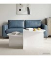 vidaXL Coffee Table High Gloss White 100 x 50 x 40 cm Engineered Wood