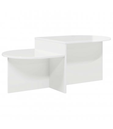 vidaXL Coffee Table High Gloss White 100 x 50 x 40 cm Engineered Wood
