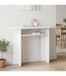 vidaXL Console Table with Storage High Gloss White 100 x 39.5 x 75 cm