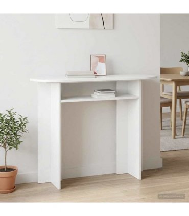 vidaXL Console Table with Storage High Gloss White 100 x 39.5 x 75 cm