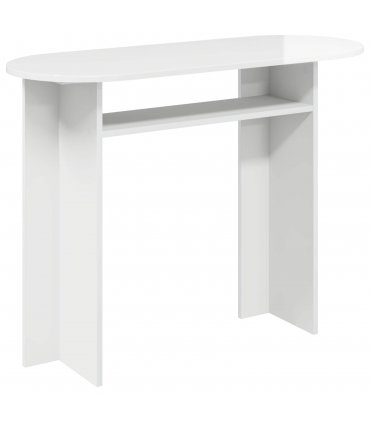 vidaXL Console Table with Storage High Gloss White 100 x 39.5 x 75 cm