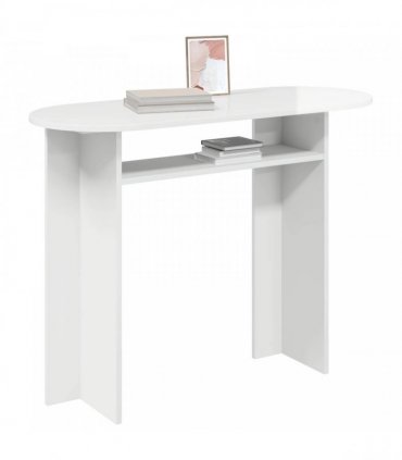 vidaXL Console Table with Storage High Gloss White 100 x 39.5 x 75 cm