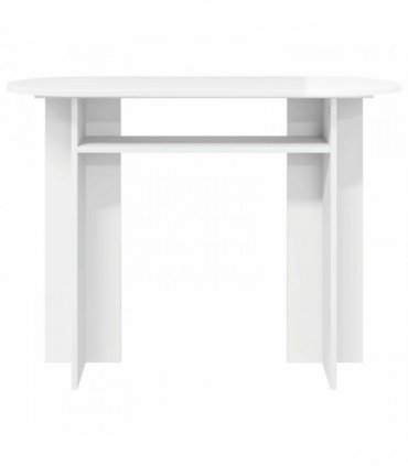 vidaXL Console Table with Storage High Gloss White 100 x 39.5 x 75 cm