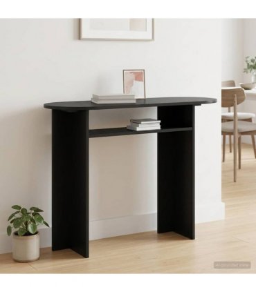 vidaXL Console Table Black Oak 100 x 39.5 x 75 cm Engineered Wood