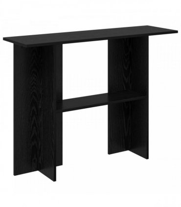 vidaXL Console Table Black Oak 100 x 30 x 75 cm Engineered Wood
