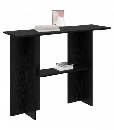 vidaXL Console Table Black Oak 100 x 30 x 75 cm Engineered Wood