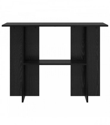vidaXL Console Table Black Oak 100 x 30 x 75 cm Engineered Wood