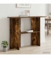 vidaXL Console Table Smoked Oak 100 x 30 x 75 cm Engineered Wood — V0672139027