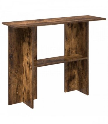 vidaXL Console Table Smoked Oak 100 x 30 x 75 cm Engineered Wood — V0672139027