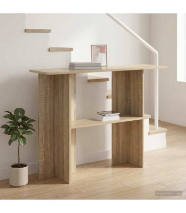 vidaXL Console Table Sonoma Oak 100 x 30 x 75 cm Engineered Wood