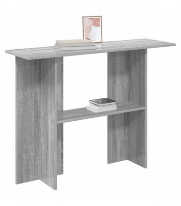vidaXL Console Table Grey Sonoma 100 x 30 x 75 cm Engineered Wood
