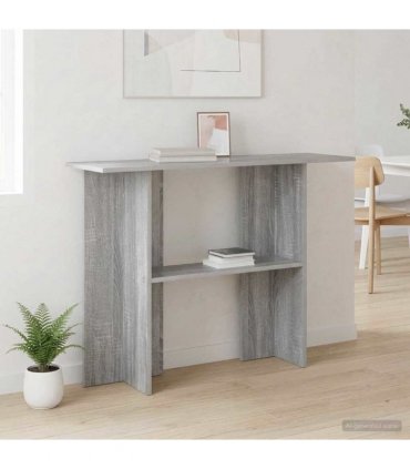 vidaXL Console Table Grey Sonoma 100 x 30 x 75 cm Engineered Wood