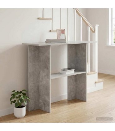 vidaXL Console Table Concrete Grey 100 x 30 x 75 cm Engineered Wood