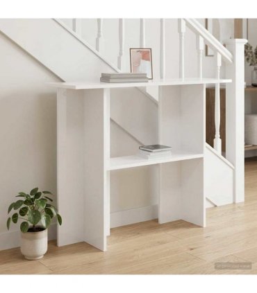 vidaXL Console Table White 100 x 30 x 75 cm Engineered Wood