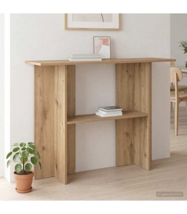 vidaXL Console Table Artisan Oak 100 x 30 x 75 cm Engineered Wood