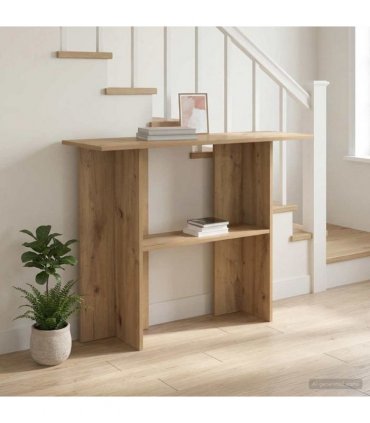 vidaXL Console Table Artisan Oak 100 x 30 x 75 cm Engineered Wood