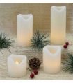 Set of 4 Flameless LED Candles Cream
