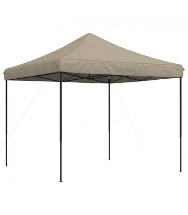 vidaXL Party Tent Folding Taupe 292 x 292 x 315 cm Oxford Fabric — Model: without sidewall