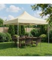 vidaXL Party Tent Folding Cream 291 x 291 x 315 cm Oxford Fabric — Model: without sidewall