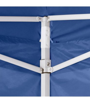 vidaXL Party Tent Folding Blue 291 x 291 x 315 cm Oxford Fabric — Model: with 4 sidewalls