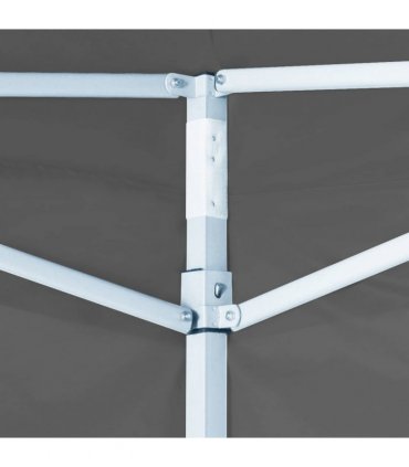 vidaXL Party Tent Folding Anthracite 291 x 291 x 315 cm Oxford Fabric — Model: with 4 sidewalls